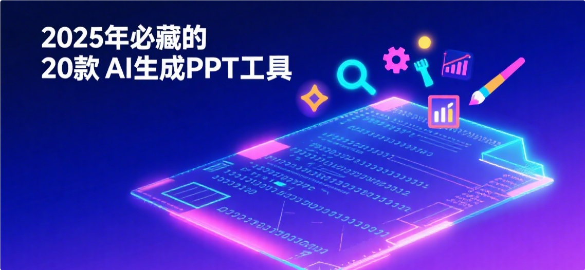 2025年必藏的20款AI生成PPT工具：从零基础到专业级，效率提升 10 倍的秘密！