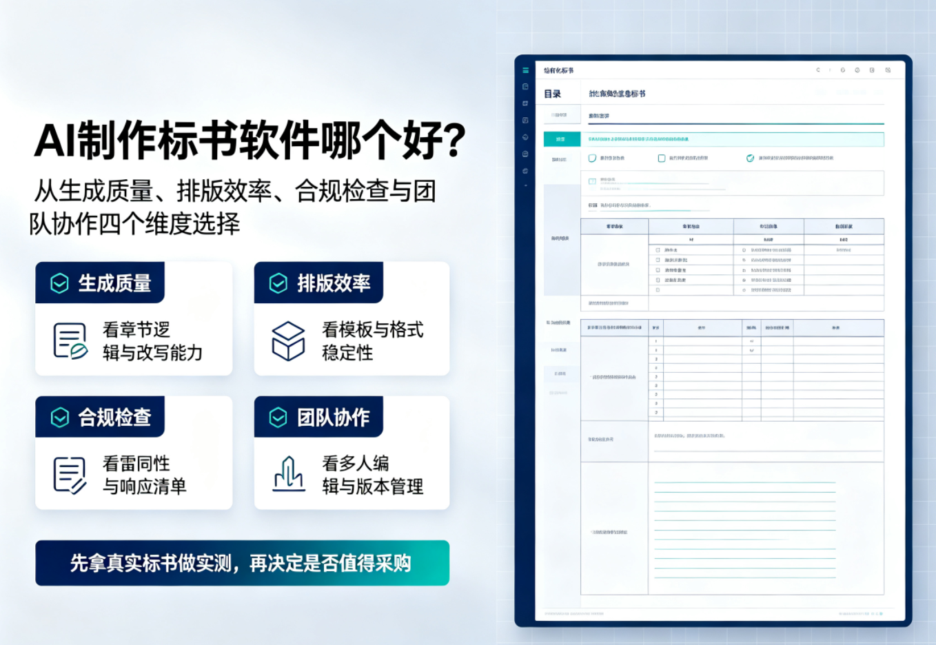 AI制作标书软件哪个好？2026主流工具选型对比指南